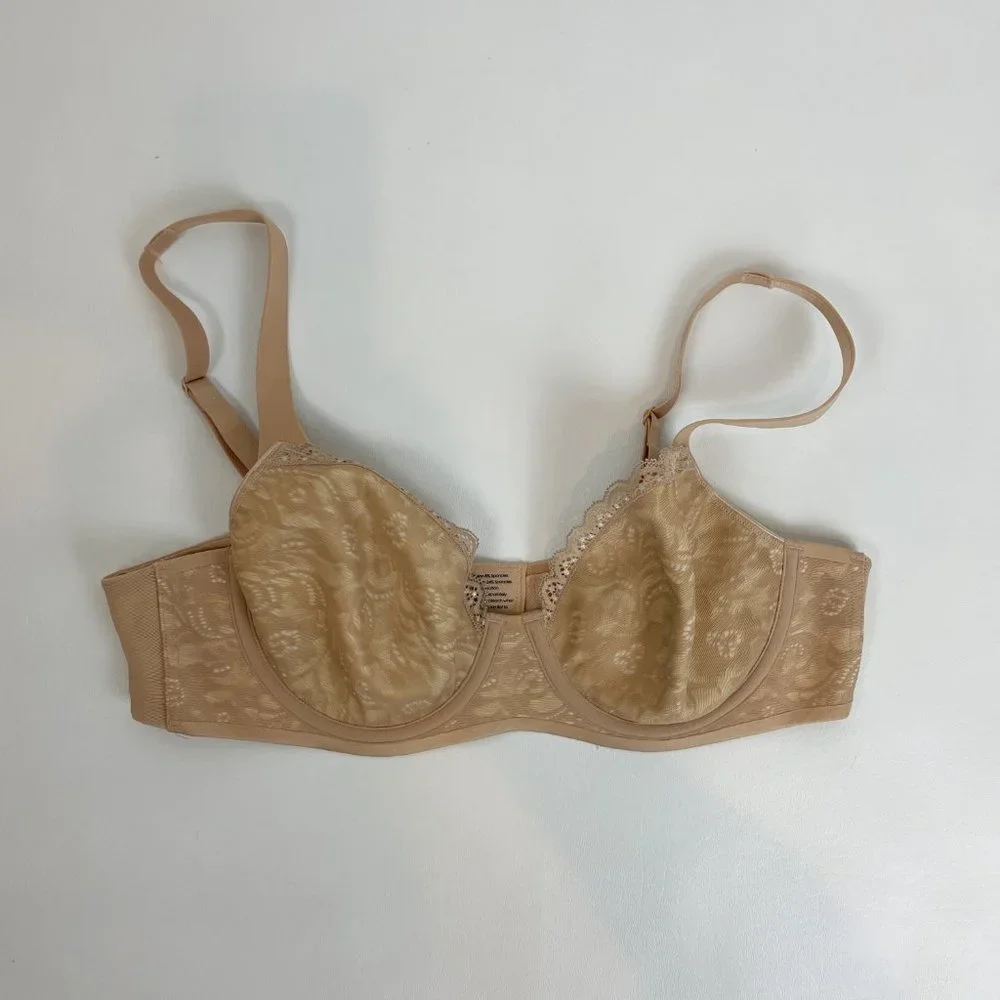 NWOT Soma Enticing Lift Full Coverage Lace Bra Beige 34B Set of 3